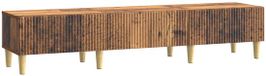 vidaXL TV-kast met lade Oud hout 147 x 34,5 x 30 cm Bewerkt hout