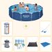 Bestway Steel Pro Zwembad - Rond - 396 x 84 cm - Blauw