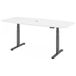 hjh OFFICE PRO XDSM 22 G | Bureau - Blanc 220 x 103 Hauteur de table I Réglable en hauteur électriquement