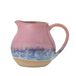 Bloomingville Paula Melkkannetje van aardewerk, decoratief design, perfect voor je ontbijttafel, natuurlijke textuur, 435 ml (roos)