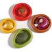 Holland Connections Set de 4 boîtes de conservation réutilisables en silicone pour fruits et légumes dans le réfrigérateur