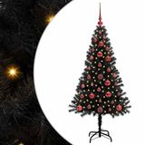 vidaXL Sapin de Noël Noir 120 cm PVC
