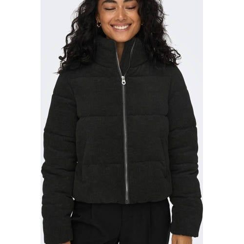 ONLY Corduroy Padded Jacket - Black