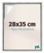 yd, Cadre photo 28x35 cm Argent Mat - Cadre pour toile - MDF Lyon