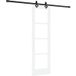 Maison Exclusive Porte coulissante blanc 61 x 198,5 cm bois de pin massif et verre