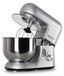 Robot pâtissier - Robot de cuisine - 1800 W - 5,2 litres - Argent - Avec bol en acier inoxydable et 6 vitesses