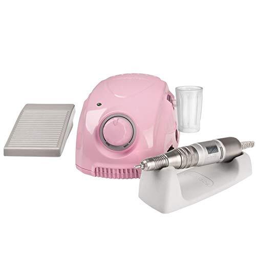 ACTIVESHOP Saeyang Nagelfrees, elektrische marathon 3 Champion Pink 3000 tpm, professionele nagelpedicuremachine met voetpedaal voor nagelstudio/salon