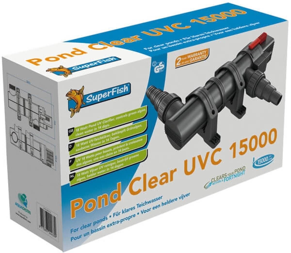 SuperFish Pond Clear UVC 15000 / 18W