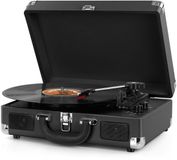 Unyqoos® Platine vinyle rétro élégant avec conversion USB et MP3