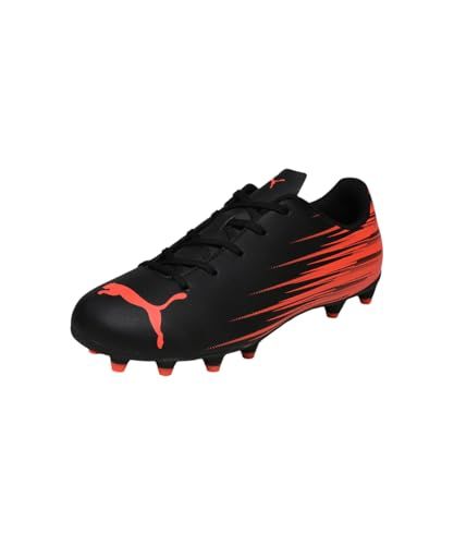 Puma Attacanto II FG/AG Voetbalschoenen Junior Zwart/Rood