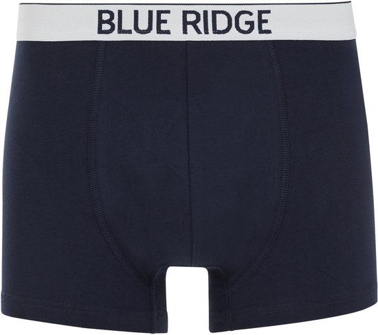 WE Fashion Heren boxershort Dark blue Effen 95% Katoen, 5% Elastaan Maat XL