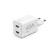 Hama 40W GaN Snellader - 2x USB-C PD/QC - Wit