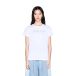 A|X Armani Exchange pour femme. XW002294AF17172U0002 T-shirt Elegance blanc (L), Casual, Coton, Manches courtes