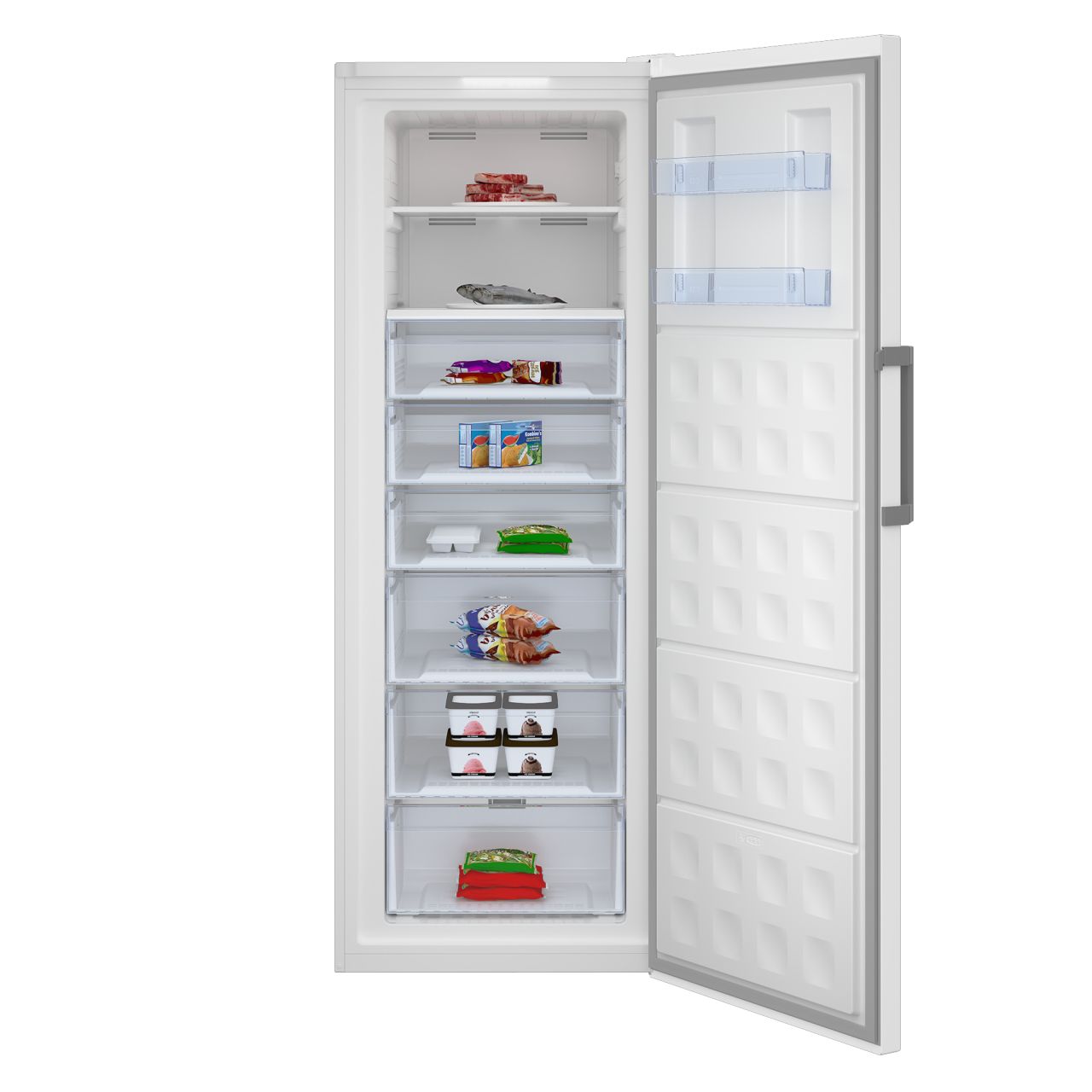 Beko RFNE448E45W - Vrijstaande Vrieskast - 404L - Wit