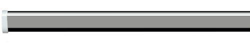 Spirella Ova Bright Finish Hoekbehuizing Aluminium Chroom Douche Gordijn Rail, Behuizing 80x80cm, Wit