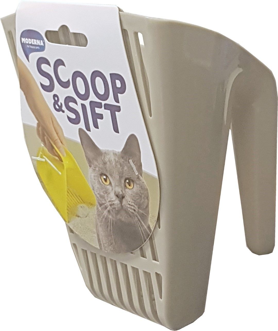 Gebr. de Boon Moderna Scoop & Sift Kattenbakschep - Grijs