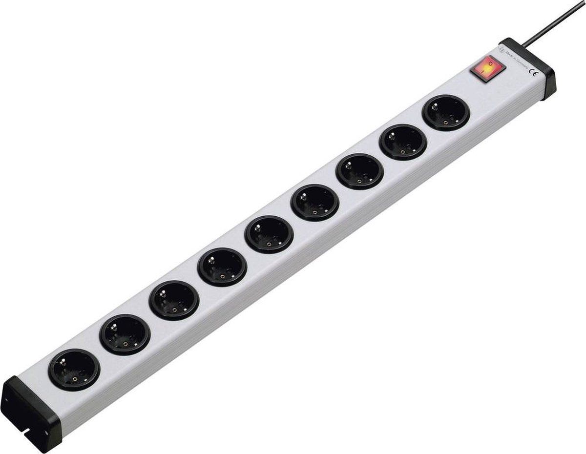 EHMANN Stekkerdoos met schakelaar 9-voudig Grijs