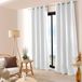 HomeMaison Verduisteringsgordijn zonder draad, Polyester, Wit