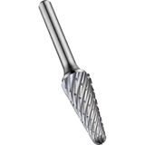 Dormer P72110.0X6.0 serie P721 carbide roterende braam, bal neuskegel, helder, 10,00 mm x 65 mm