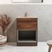 Hudson Reed Hoxton meuble lavabo 60cm - chêne foncé, avec lavabo beige (sable)