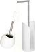 5five WC-borstel/toiletborstel met toiletrolhouder set - wit - keramiek