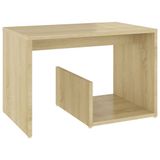 vidaXL Table d'appoint 59x36x38 cm bois de chêne sonoma sculpté