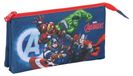 Avengers trousse scolaire pour enfants, 22 x 3 x 12 cm, polyester, bleu foncé