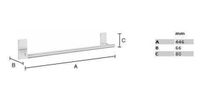 Smedbo Pool ZK346 handdoekhouder 430mm