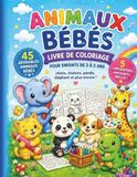 Animaux Panda Animaux Bébés – Livre de Coloriage pour Enfants de 3 à 5 Ans