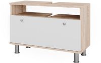 Vicco Fynn Wastafelonderkast – 80.2 x 54 cm met lade Sonoma/Wit