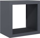 vidaXL Haardhoutrek 60x40x60 cm staal antracietkleurig