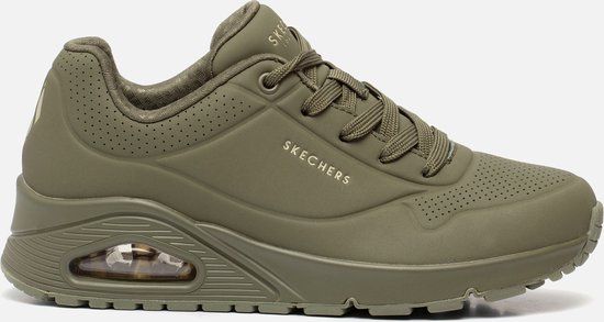 Skechers Uno - Stand On Air - Dames Sneakers - Olijfgroen - Maat 41
