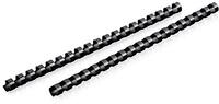 Mead CombBind Binding Spines - 1/2" - 85 Sheet Capacity - Black - 125 Pack