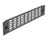 DeLOCK 66987 19 inch Geventileerd Blind Paneel 2U Zwart