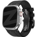 Bandz Bracelet silicone 'Luxe Liquid' Apple Watch Ultra (noir avec noir)