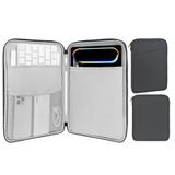 MoKo Tablethoes van 9-11 inch, geschikt voor iPad air 5 10,9" 2022, iPad Pro 11 M2 2022-2018, iPad 10th 10.9 2022, iPad Air 4 10.9, Tab S8/A7, beschermende draagtas met zak, donkergrijs