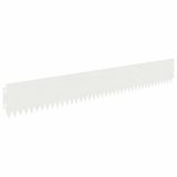 vidaXL Gazonrand 10 st 103 x 15 cm staal wit