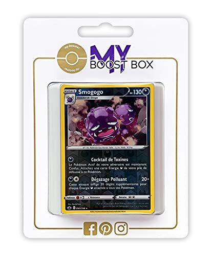 my-booster Smogogo (Weezing) 95/198 Holo Reverse - Myboost X Epée et Bouclier 6 Règne de Glace - Doos met 10 Franse Pokemon kaarten