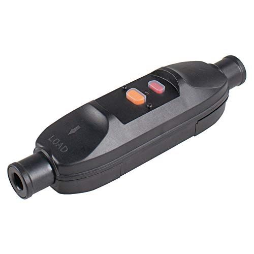 AS-Schwabe Persoonlijke bescherming tussenschakelaar 10 mA, beschermingsklasse IP 55, zwart, 45221