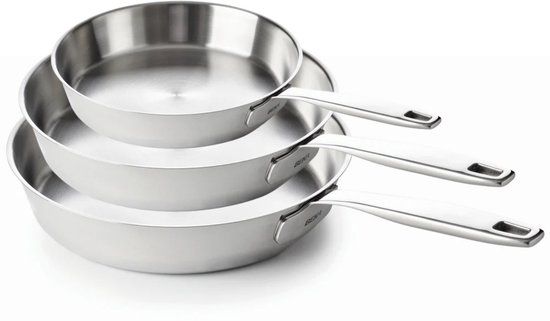 Beka Koekenpannenset Maestro RVS 3-Delig ø 20, 24 & 28 cm