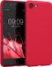 kwmobile telefoonhoesje geschikt voor Apple iPhone SE (2022) / iPhone SE (2020) / iPhone 8 / iPhone 7 - Hoesje voor smartphone - Back cover in granaatappelrood
