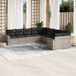 Maison Exclusive - Ensemble de jardin pour le jardin, 10 pièces, avec coussins gris clair, en polyrotin