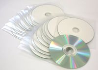 Merkloos Allecto 10 x Blanco CD-R 52x Bedrukbare CD's Diamant Zilver/Wit Geschikt voor Archiveren In Hoezen