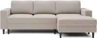 Selsey Nalika - Hoekbank met slaapfunctie en opbergruimte - Beige, rechtsdraaiend