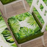 PETTI Artigiani Italiani - Zitkussen voor keukenstoel met elastiek, 6 stuks, stoelhoezen van microvezel met elastiek, stoelkussen met veer, Tropical 05, 100% Made in Italy