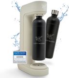 Luckymoose Bruiswatertoestel - Infinity - Soda Maker met 2x 1,25L RVS Drinkfles Zwart