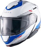 Nexx X.Lifetour Globe Wit Blauw Systeemhelm