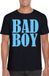 Bellatio Decorations Foute party t-shirt voor heren - Bad Boy - zwart - glitter - carnaval/themafeest S