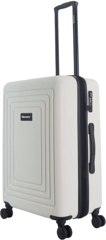 Discovery Coast Harde koffer / Trolley / Reiskoffer - Medium - 81 Liters - Wit