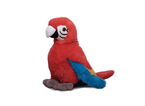 Inware 7497, papegaai, 20 cm, rood, knuffeldier